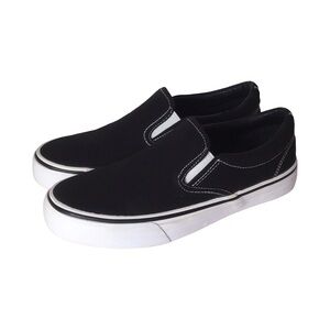 NOBO Black & White Slip On Sneakers, Women's 6, NWOT